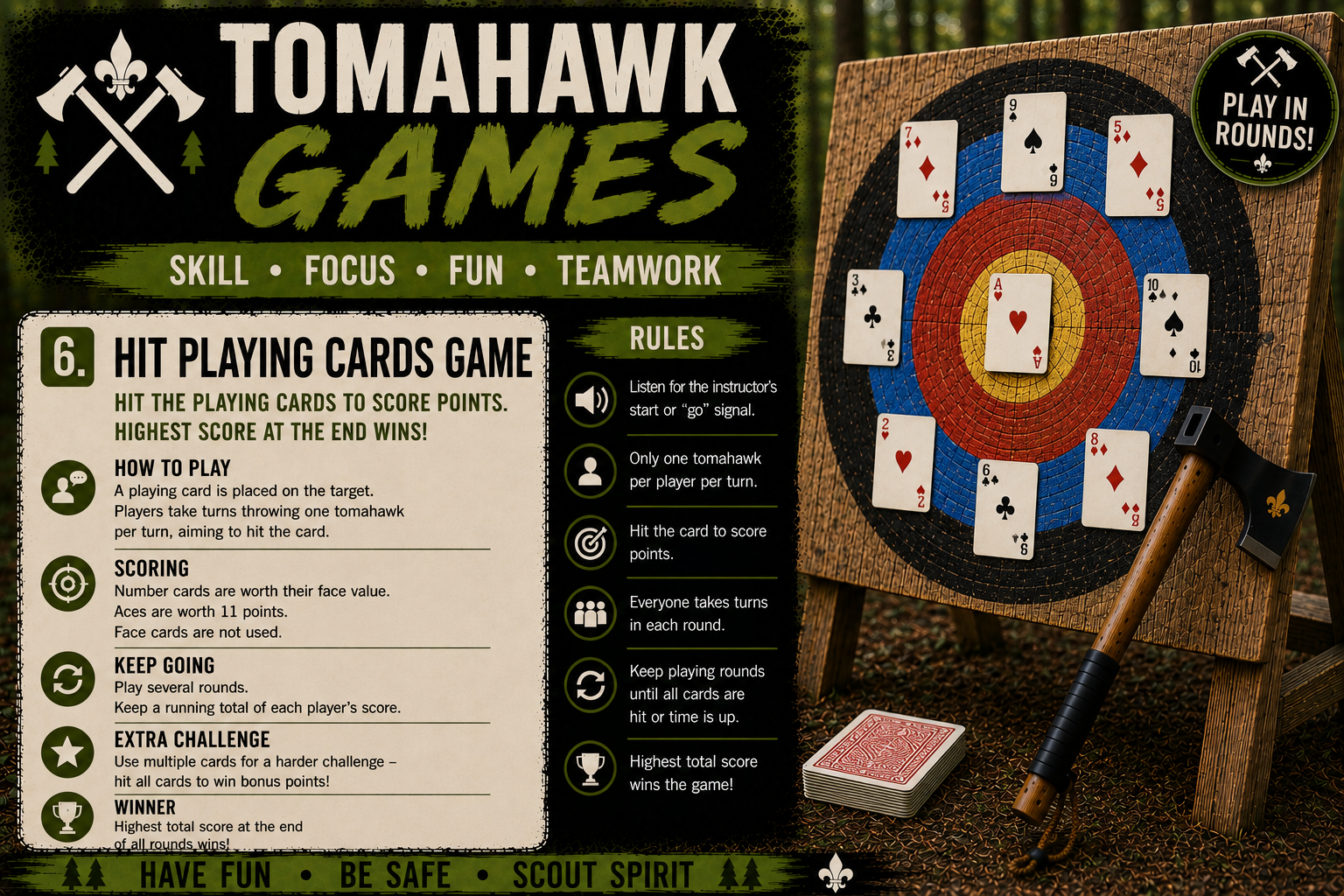 Hit Playing Cards Game