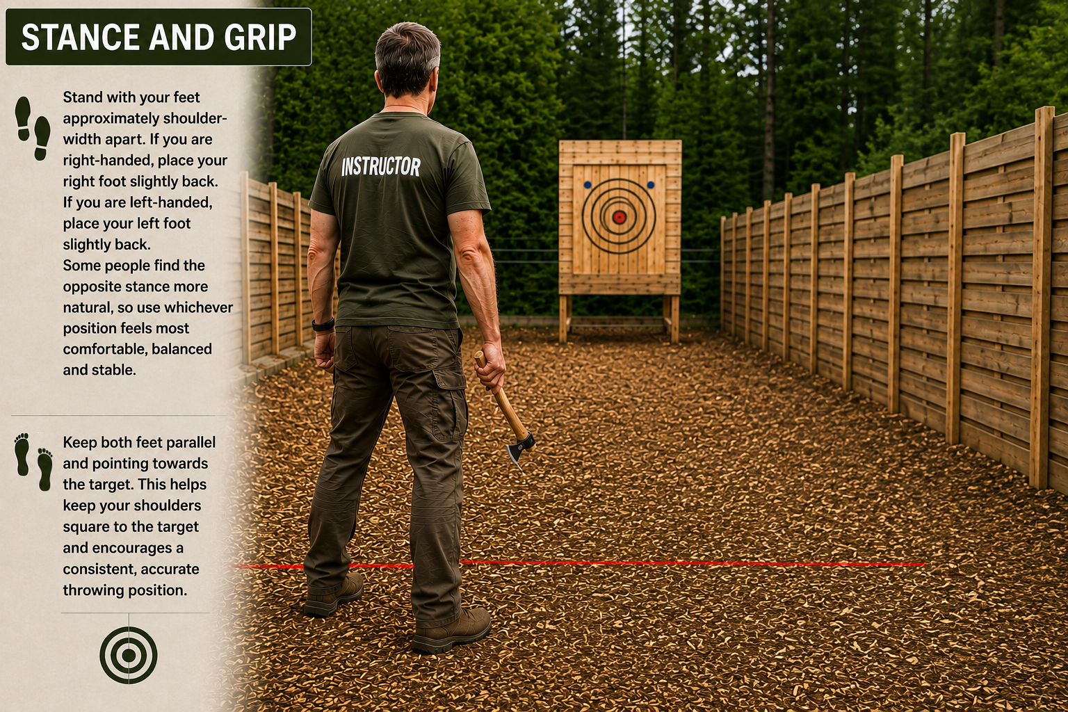 Thomahawk Throwing Stance and Grip Guide